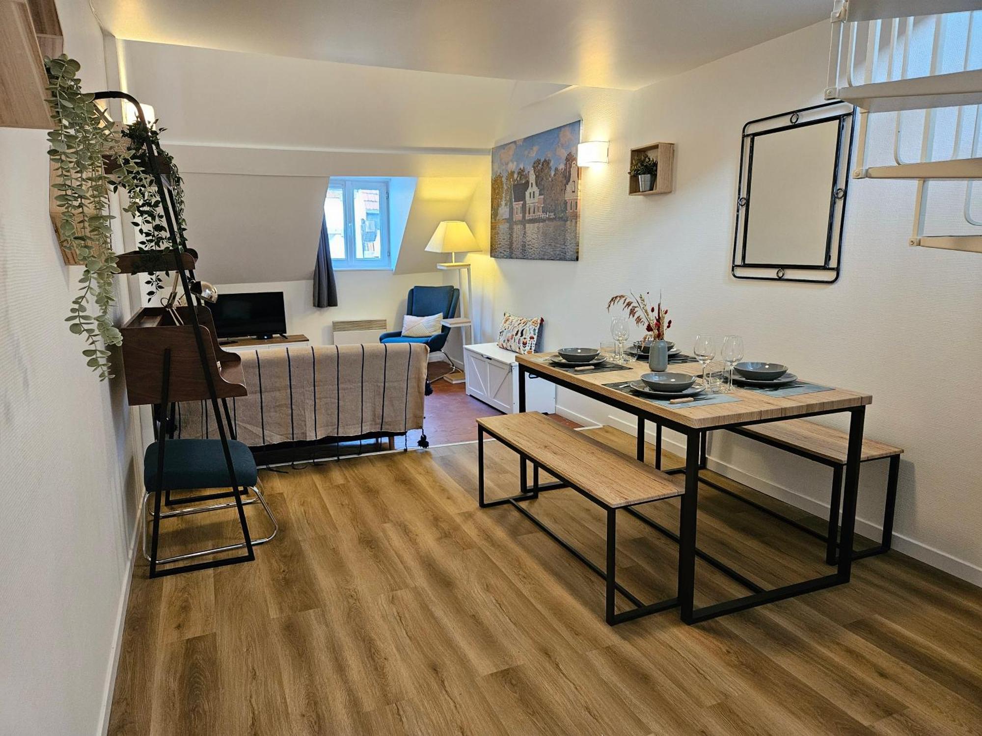 Charmant Duplex Au Coeur De Vernon Proche Gare Et Giverny Dış mekan fotoğraf